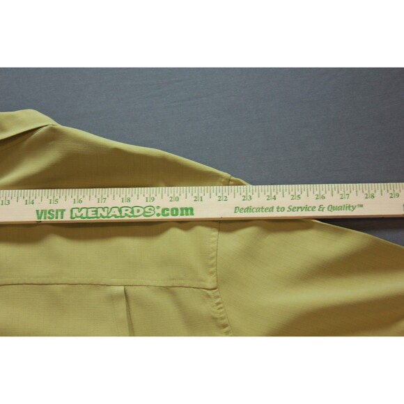 REI Button Up Short Sleeve Gree Rayon Shirt Relaxed Fit Soft Sz XL - Picture 4 of 10
